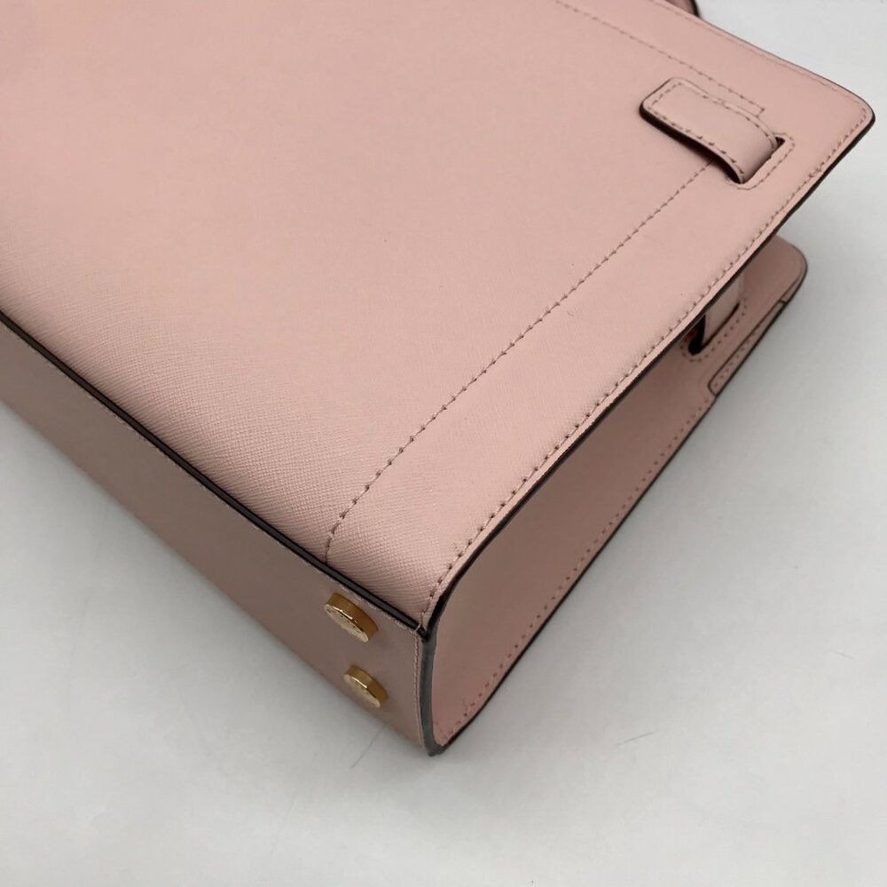 Michael Kors Blush Pink Saffiano Leather Rayne Satchel Bag - Picture 8 of 10